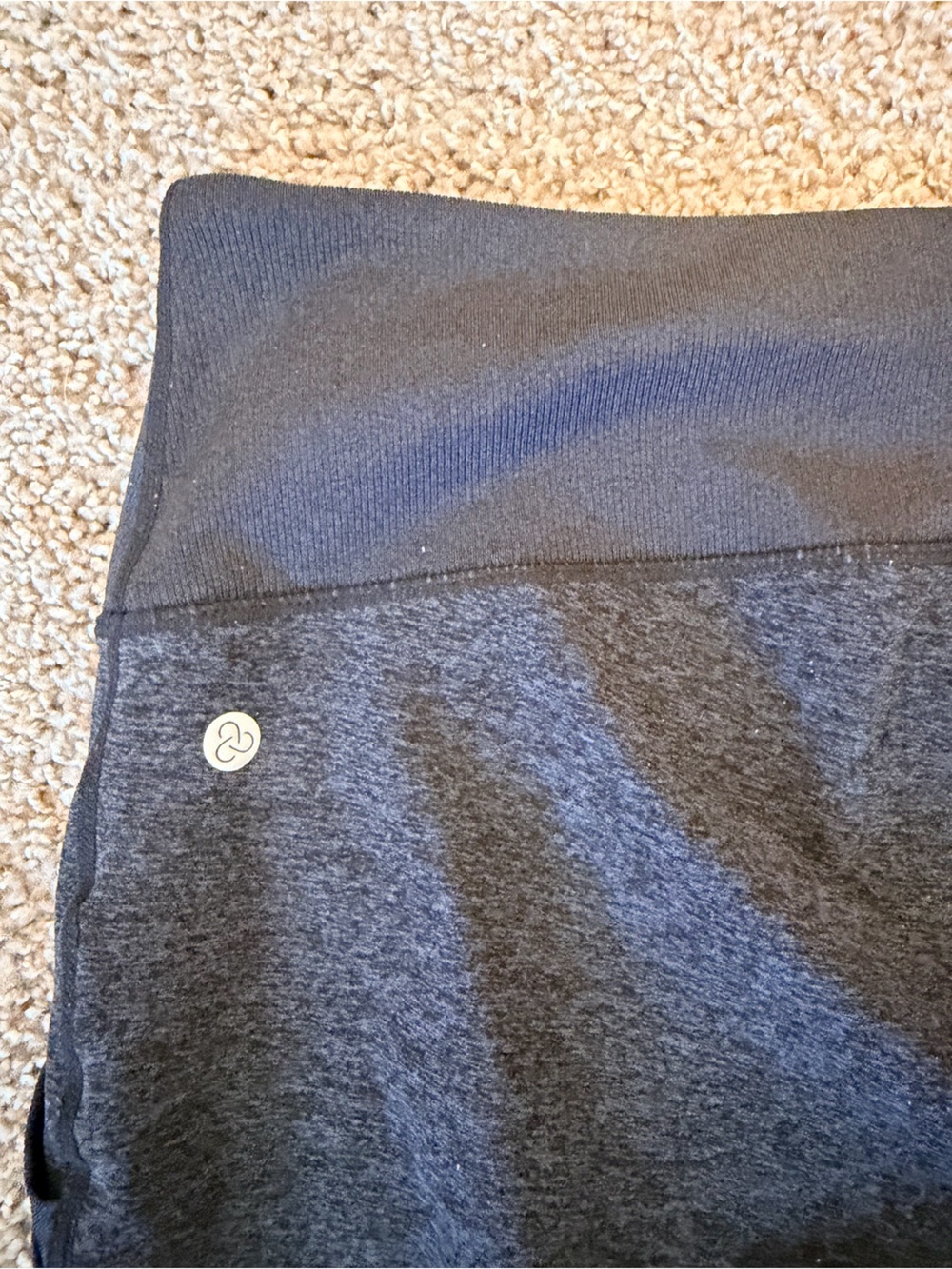 Zella restore high waisted soft pocket jogger leggings size large black/charcoal - Picture 5 of 10